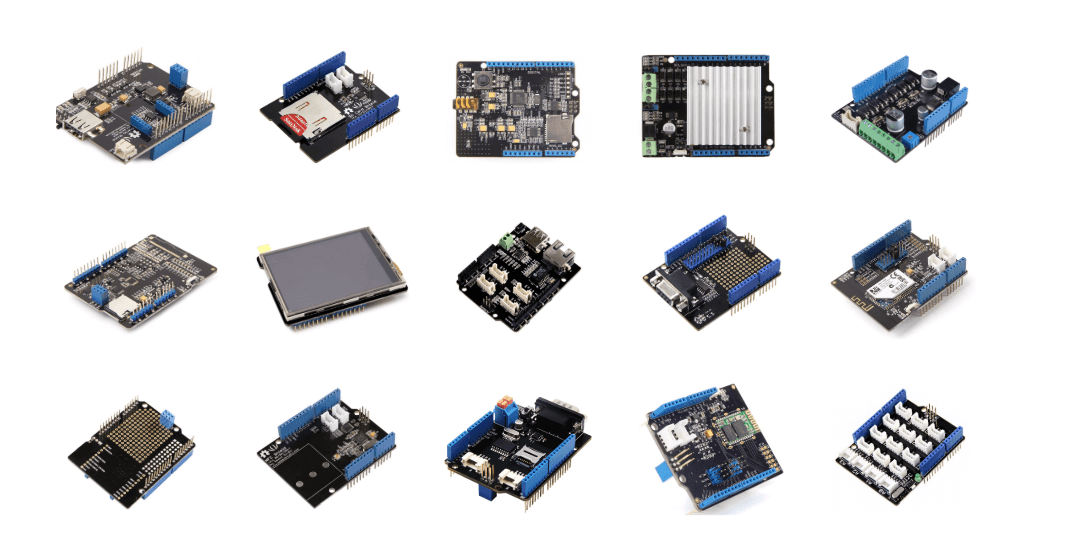 Variety of Arduino shields