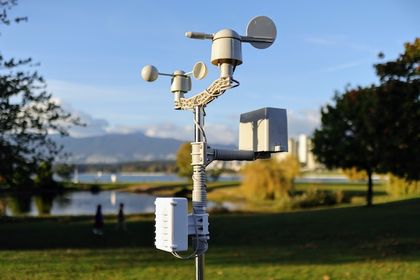 IoT Weather station in a public park
